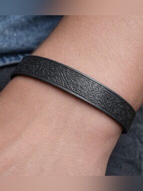 Tree of life unisex open bangle